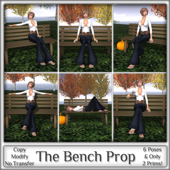 Second Life Marketplace - Magnifique - The Bench (Pose Prop)